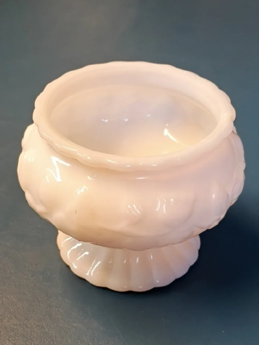 Milk Glass Floral & Vine elegant white